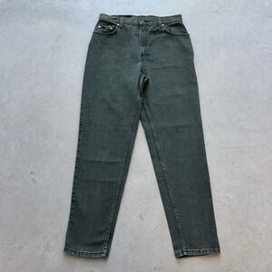Vintage Levis Jeans Womens Size 12 (32x31) Green Denim High Rise Mom Tapered 90s